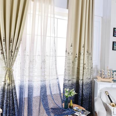 China Black Stock Blackout Blackout Curtain Fabric Window Blackout Curtain Fabric Hawaiian for sale