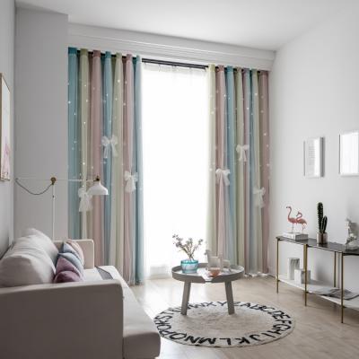 China Factory direct wholesale hot pure fabric curtain fabric curtain blackout blackout luxury window for sale