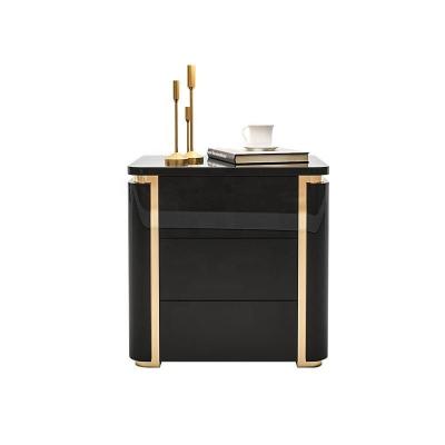 China Luxury simple and elegant lightweight luxury bedroom locker bedside table for sale