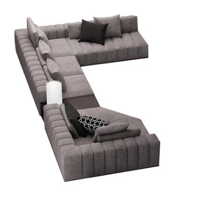 China Adjustable Modern Italian Lightweight Luxury Corner Furniture Corner Sofa Set Nordic Combination (Other) Sofa for sale