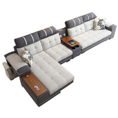 China Sofa Customizable Sectional 7 seater modern home furniture multi-pillow living room combination sofas for sale