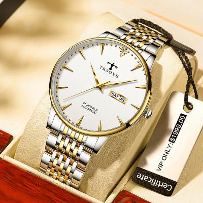 China Custom Ultra-Thin Automatic Luxury Watches Waterproof Logo Date Watch Mechanical Man 8388 Automatic Wristwatches for sale