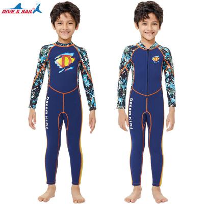 China 2.5MM Child Kids Swimwear Clothes Neoprene Suit Kids Wetsuits Swimming Diving Suit For Kids Boy Hot Wetsuits for sale