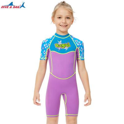 China Other Hot Sales Kids Swimwear Back Zipper One Piece Swimsuit For Kids Little Girls Patchwork Beach Wear for sale