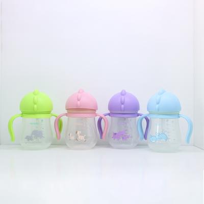 China Hot Selling Custom 180ml PP Cheap Baby Water Bottle Glass Pp+silicone for sale