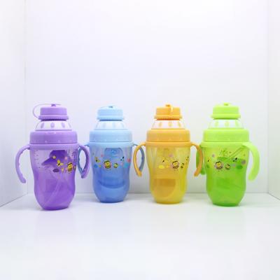 China PP Factory Sale Children's Water Cup Cartoon Baby Feeding Bottle In China for sale