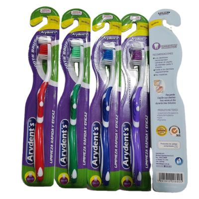 China Domestic Low Price Guaranteed Custom Adult Toothbrush Manufacturers 4colors for sale