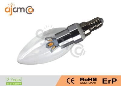 China AC85 - 240V LED Candle Light 3 W 360 Degree 4000K - 4500K Household Lighting for sale