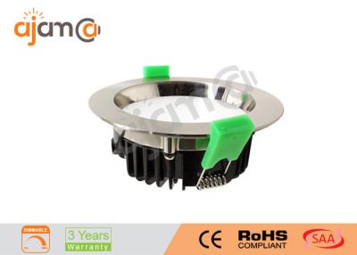 China Silver Round SMD LED Downlight Dimmable , COB LED Downlight for sale