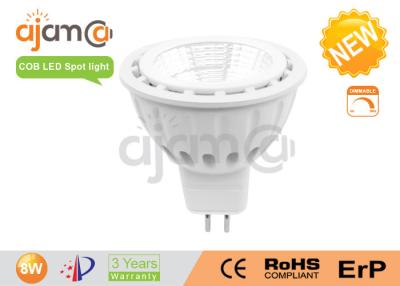 China 6w GU10 COB LED Spot Light Ceiling / Wall Coves 80Ra Sharp Chip for sale