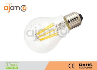 China Branco puro das luzes de bulbo A60 do diodo emissor de luz do filamento E27 do diodo emissor de luz 360 graus para a sala de reunião à venda