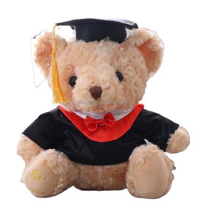 China Custom Teddy Bear Plush Toys Kids College Students Sublimation Graduation Bear T-Shirt Graduation Decoration for sale