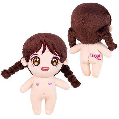 China Low MOQ Custom Plush Stuffed Custom Plush Dolls Toys Fasion Design Kawaii Korean Idol Doll Korean Custom Kpop Korean for sale