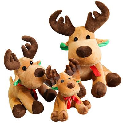 China Custom Cute Soft Amazon Fasion Christmas Gifts Elk Plush Toys for sale