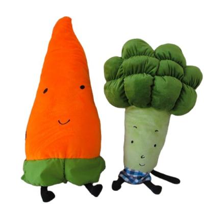 China Funny Toy Organic Carrot Broccoli Fasion Stuffed Plush Vegetable Toys for sale