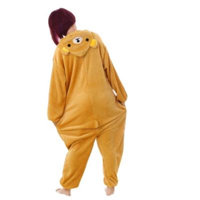 China QUICK DRY Cartoon Plushie Shaped Rilakkuma Sleepwear Pajamas Kawaii Nightgowns For Girls for sale