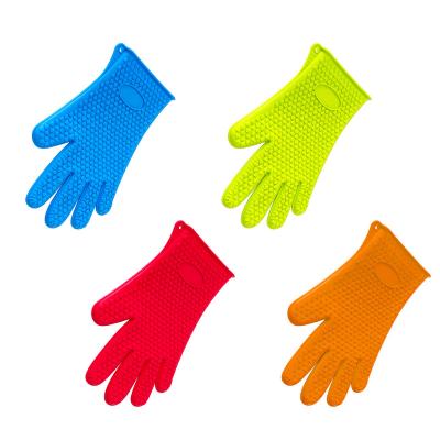 China Modern Household Kitchen Cooking Product Gloves Oven Barbecue Gloves Silicone Heat Resistant Gloves for sale