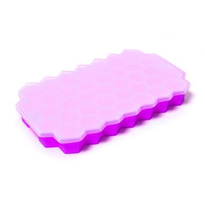 China Hot Sale Reusable Honeycomb Ice Cube Trays Sphere Ice Maker Silicone Ice Mold Viable for sale