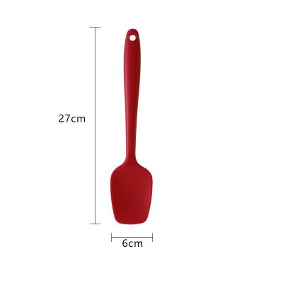 China Sustainable Kitchen Accessories 27CM Silicone Kitchen Spatula Cooking Heat Resistant Spatulas Non-Stick Rubber Spatulas for sale