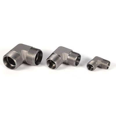 China Metric carbon steel/45#steel/stainless steel thread bite type 90 degree elbow stainless steel hydraulic pipe fittings for sale