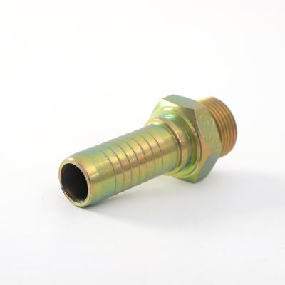 China Machinery Seal Male Carbon Steel Metric Reusable Hydraulic Hose Fitting 10411 for sale