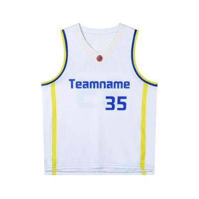 China Children's Basketball Shirt Printed Youth Anti-UV And Breathable And Quick Drying Kids Game Shirt Training Camp Team Shirt for sale