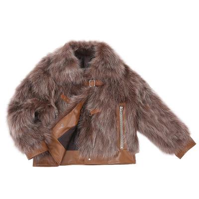 China Pink Real Raccoon Fur Jacket Style Big Women Breathable Fur Coats For Girls for sale