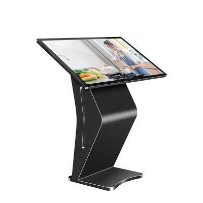 China 32 Inch Indoor Floor Standing Table LCD Panel Interactive Digital Information Display All In One PC Self Service Touch Screen Kiosk for sale