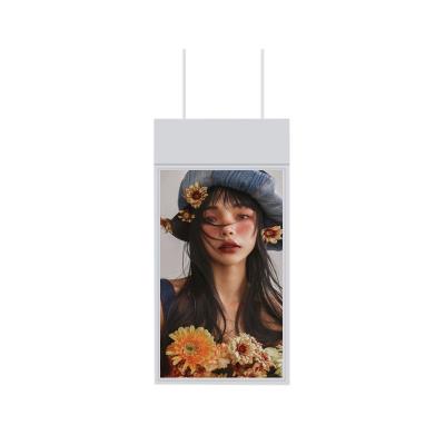 China Indoor Double Side High Brightness Store Ceiling Hanging LCD Panel Sign Advertising Digital Window Signage Display for sale