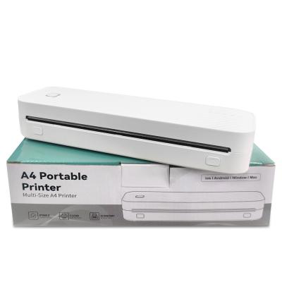 China A4 Bluetooth Usb Wireless Thermal Mini Printer Portable A4 Mini Thermal Photo Printer for sale