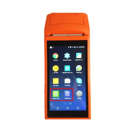 China Android Touch Screen POS Machine with Blue Tooth Handheld PDA Barcode Scanner and SDK for sale