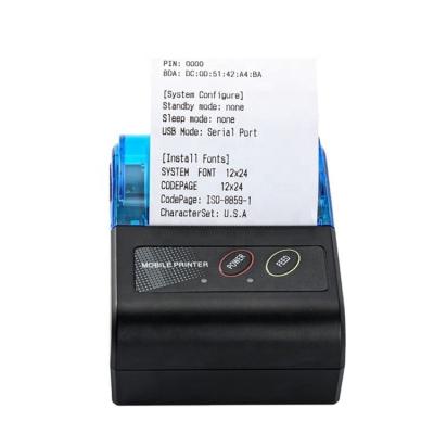 China Ac100-240v Power Adapter 58mm Portable Receipt Printer Mini and Environmentally Friendly for sale