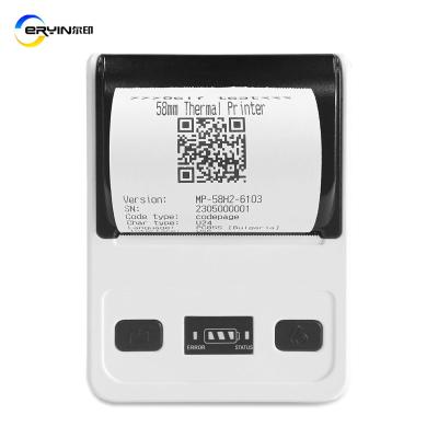 China 58mm Small Portable Thermal Printer with High Capacity Battery and Wireless Bluetooth for sale