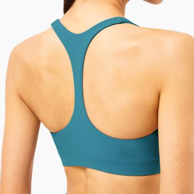 China Breathable fitness&yoga wear yoga set gym wear spandex backless sports bra pads for sale