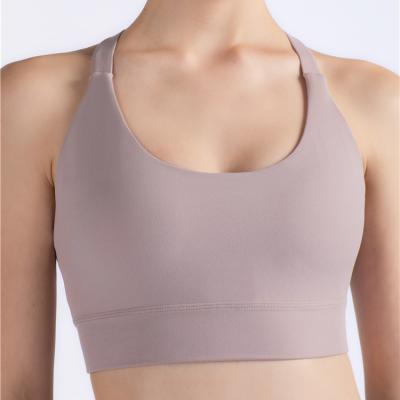 China Breathable Yoga Bra Adjustable Fitness Sports Yoga Wear Seamless Gym Wear for sale