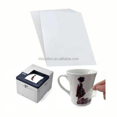 China Clear Cosmetic Box No Border Left Waterslide Decal Transfer Covers DIY A4 Size For Ceramic Cups Film Laser Free Waterslide Decal Paper for sale