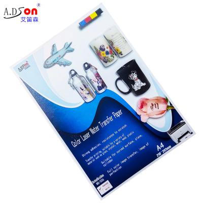 China Transfer printing design free sample color waterslide decal laser printing water slide water marked water transfer paper printing paper for sale