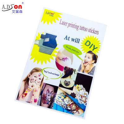 China Hot Selling Temporary Free Sample Best Quality Tattoo Sticker Body Ornament Can Print Tattoo Paper Water Transfer Printing Tattoo Paper for sale