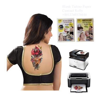 China Fashion Body Fashion Body Fake Tattoo Temporary Kids Temporary DIY DIY Blank Tattoo Paper Transfer Stickers Male Female Female Easy To Use Paper for sale