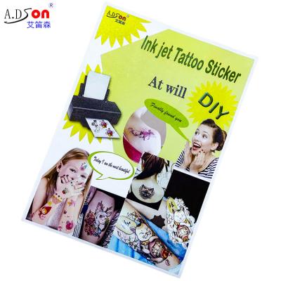 China Free Sample Best Quality DIY Paper Tattoo Inkjet Paper Printing Decoration Printing Tattoo Stickers Provisional Manufacturer for sale