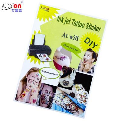 China Temporary Inkjet Tattoo Stickers Maker A4 Paper DIY Printing Decoration Printing Tattoo Stickers Inkjet Tattoo Stickers for sale