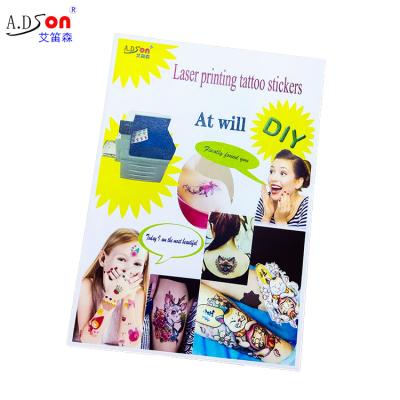 China Free Sample Temporary Tattoo Sticker Factory Selling Body Ornament Can Print Tattoo Paper Water Transfer Printing Paper for sale