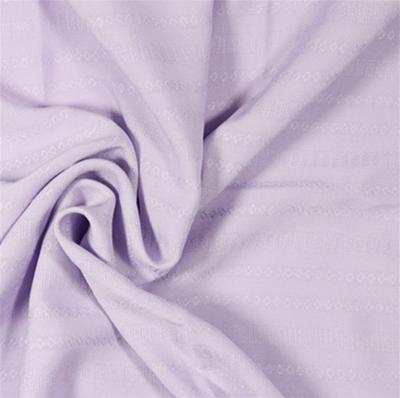 China Best Quality Breathable 100% Rayon Plain Jacquard Fabric For Dress for sale