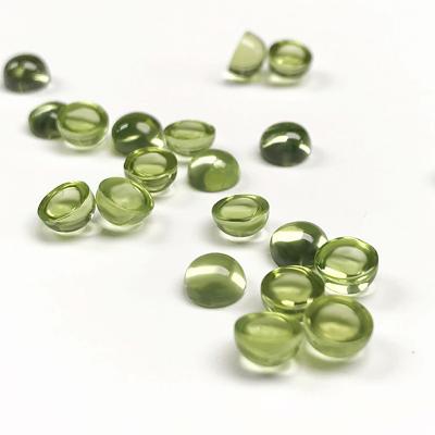 China Set of Color or Natural Peridot 2.5mm Round High Quality Fire 1.7mm Diamond Cut Loose Gemstone Jewelry for sale