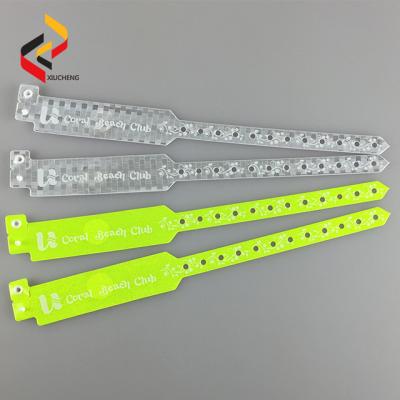 China Cheap Custom Soft PVC Vinyl Wristbands Printing event wristband for music events for sale