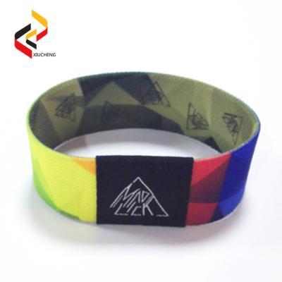 China China 125khz 13.56mhz Elastic Custom RFID Fabric Wristband for sale