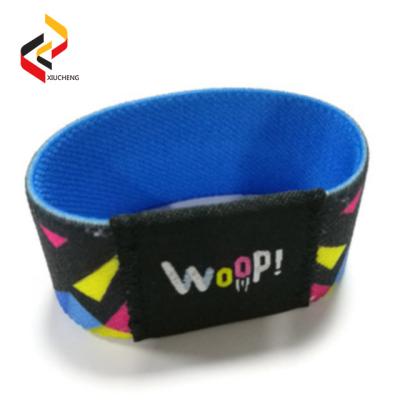 China Elastic custom fabric NFC wristband UHF RFID custom rfid wristband for event payment access control for sale