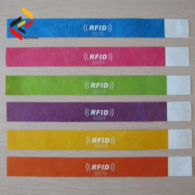 China Fashion Wearable RFID Paper Wristband for Sports Event for sale