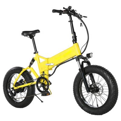 China Aluminum Alloy Ncyclebike 20 Inch Aluminum Alloy 500w 48v Fat Folding Electric Bicycle EBike Electric Folding Bike for sale