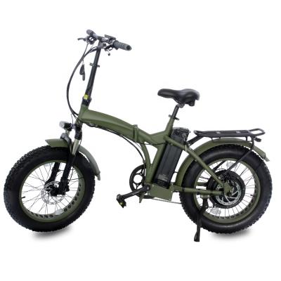 China New Model 20 Inch 4.0 Tire Aluminum Alloy Fat Folding E Bike Foldable Electric Bicycle 48v 1000w Electric Bike Folding for sale